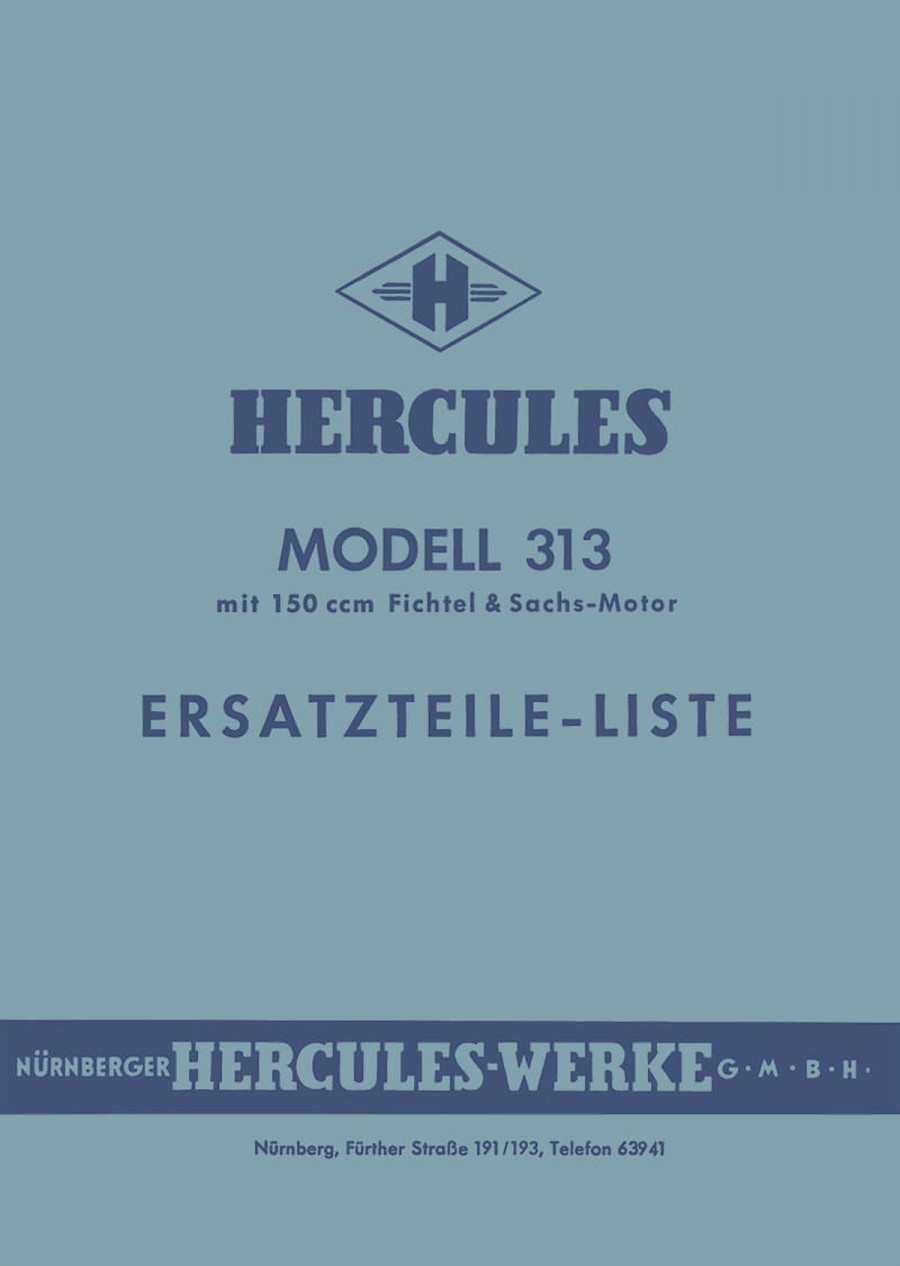 Hercules 313 Ersatzteilkatalog