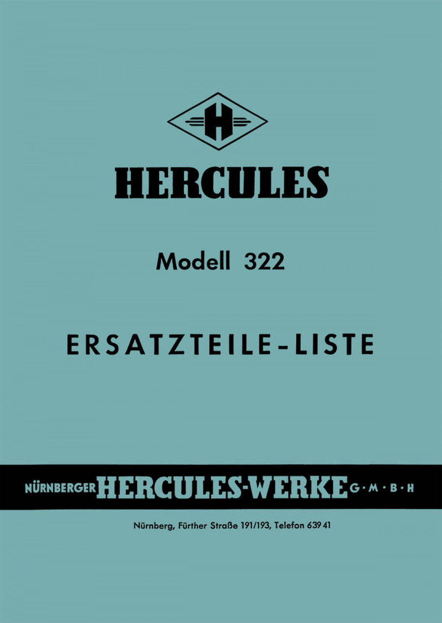 Hercules 322 Ersatzteilkatalog