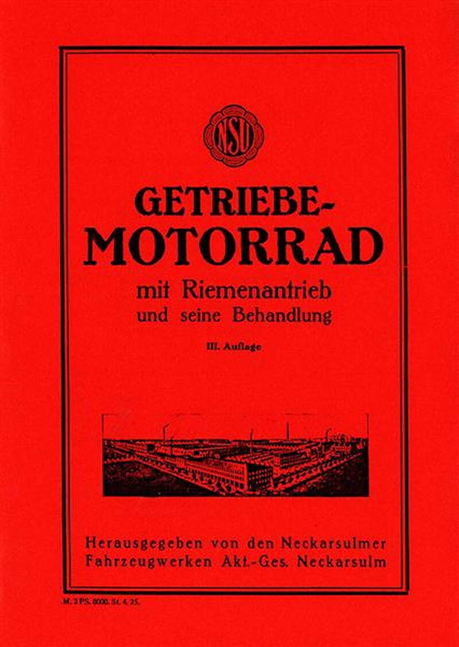 NSU 250 ccm Getriebemotorrad Betriebsanleitung