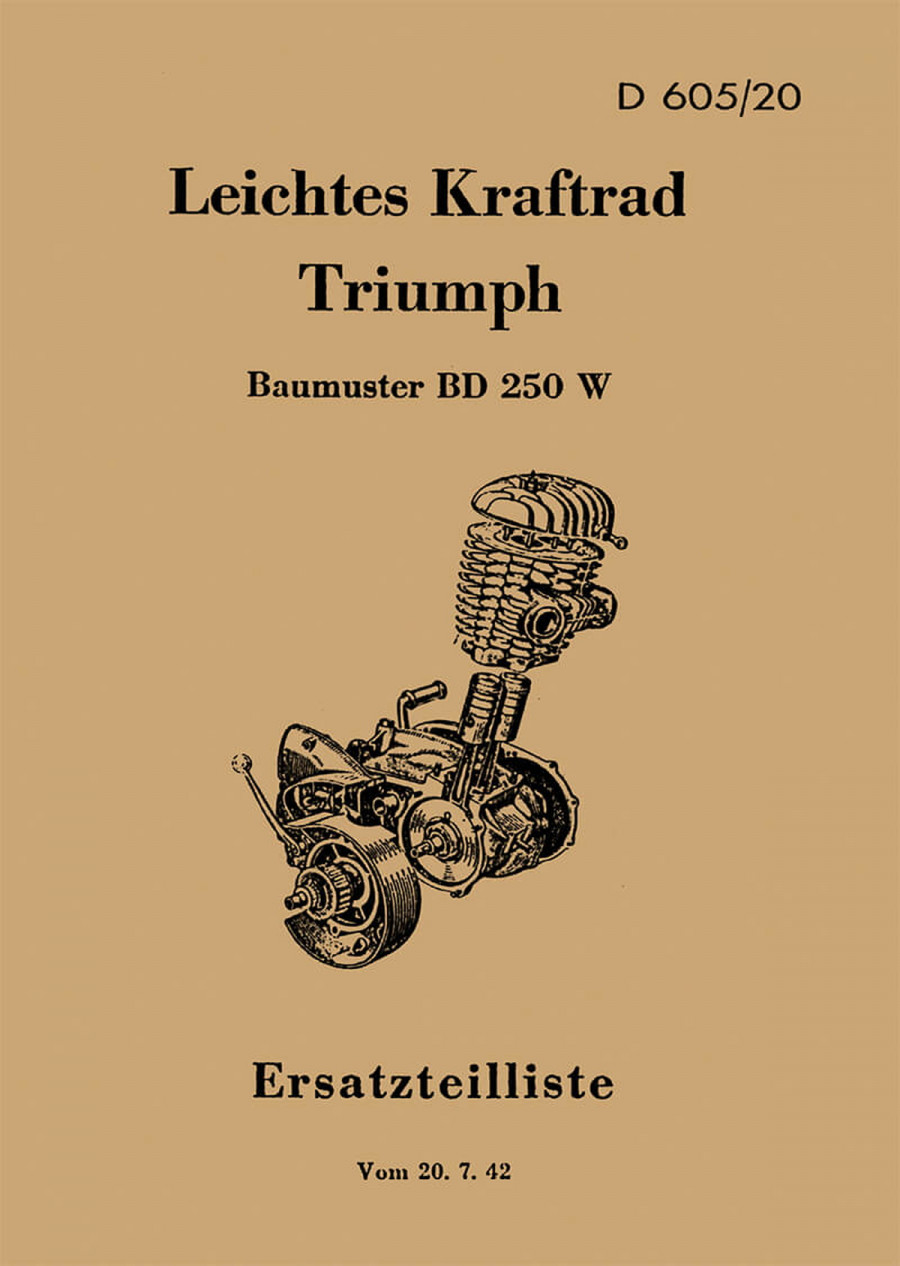 Triumph BD250W Ersatzteilkatalog