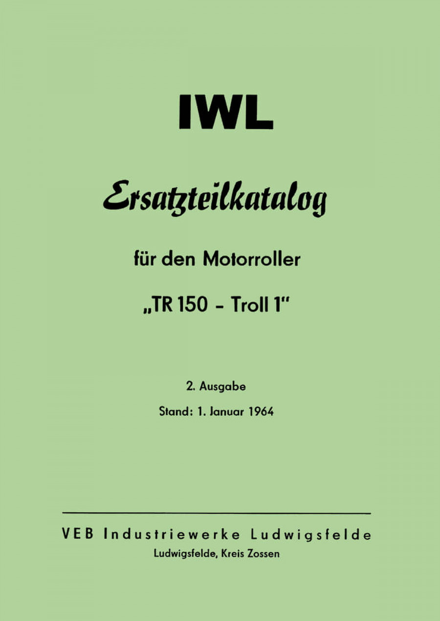 IWL Troll 1 Ersatzteilkatalog