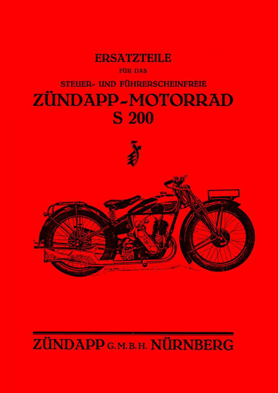 Zündapp S200 Ersatzteilkatalog
