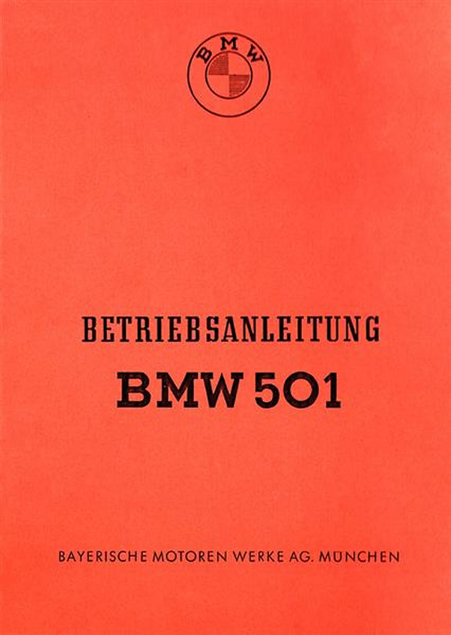 BMW 501 Betriebsanleitung