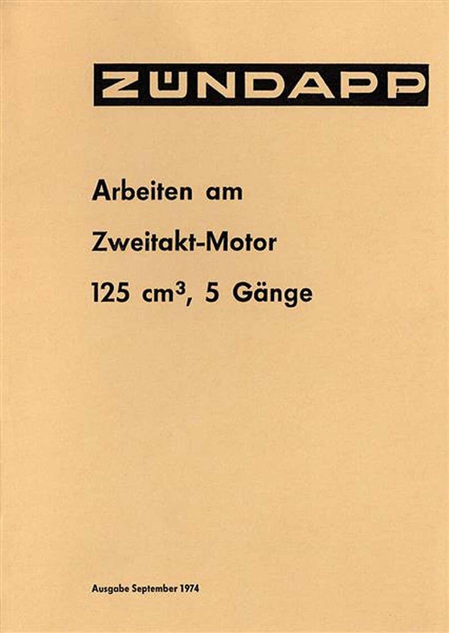 Zündapp - Arbeiten am Zweitakt-Motor 125 ccm 5 Gänge