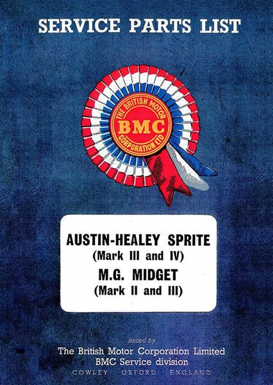 Austin-Healey Sprite MK 3 & 4 - MG Midget MK 2 & 3 Parts List