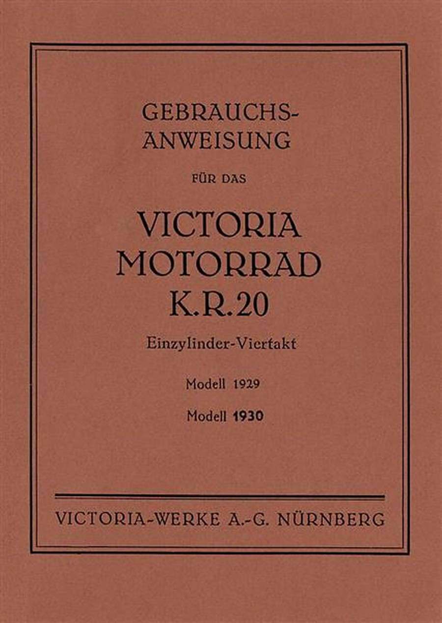 Victoria KR20 Betriebsanleitung