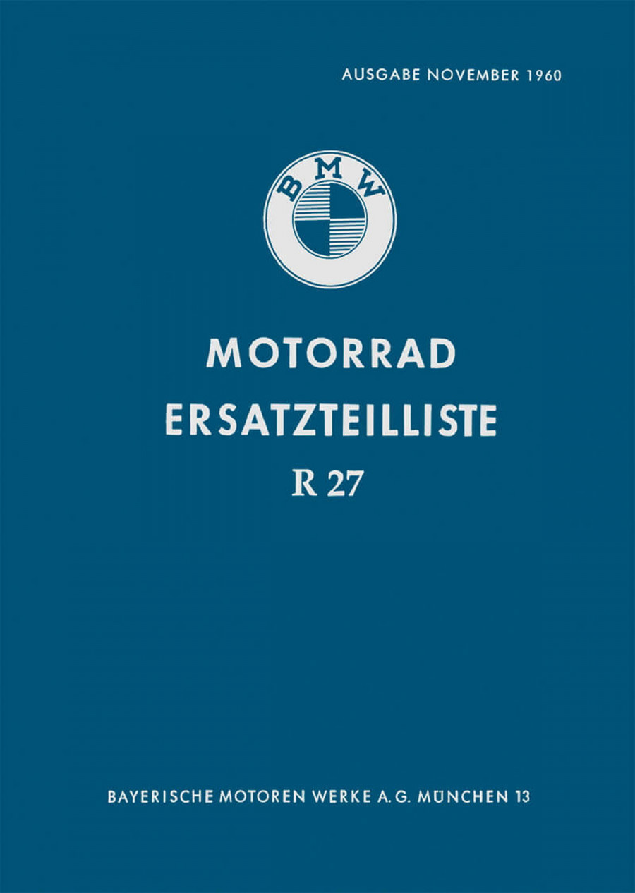BMW R27 Ersatzteilkatalog