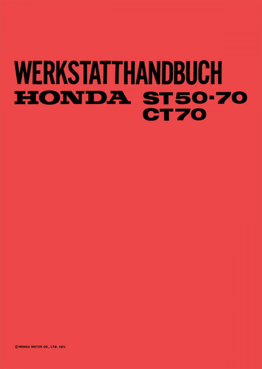 Honda Dax ST50 ST70 CT70 Werkstatthandbuch