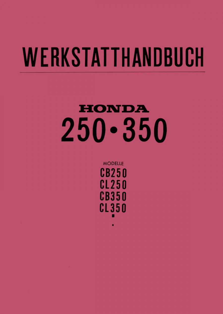 Honda CB250 CB350 CL250 CL350 Werkstatthandbuch