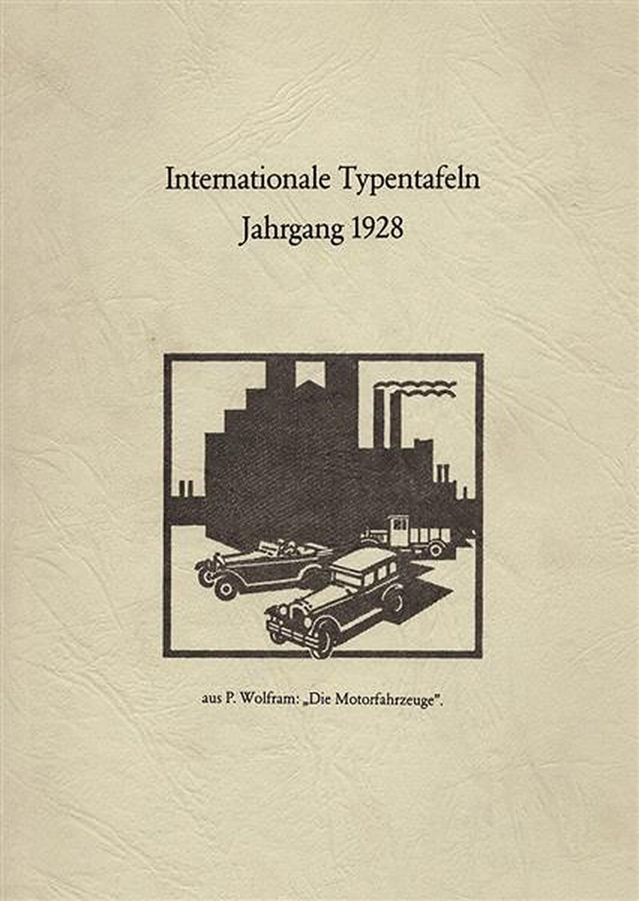 Internationale Typentafeln Jahrgang 1928