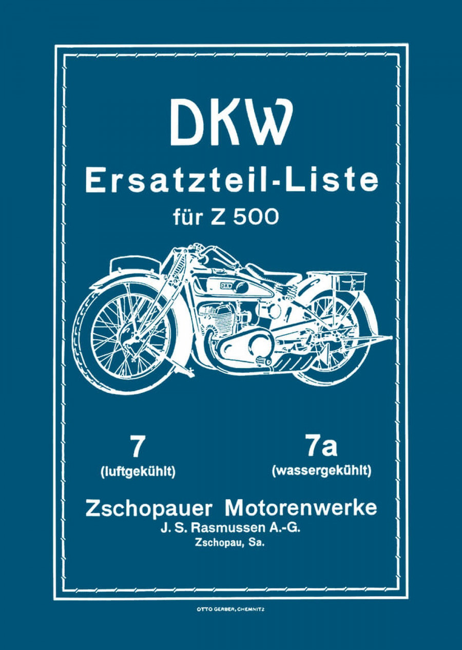 DKW Z500 Ersatzteilkatalog