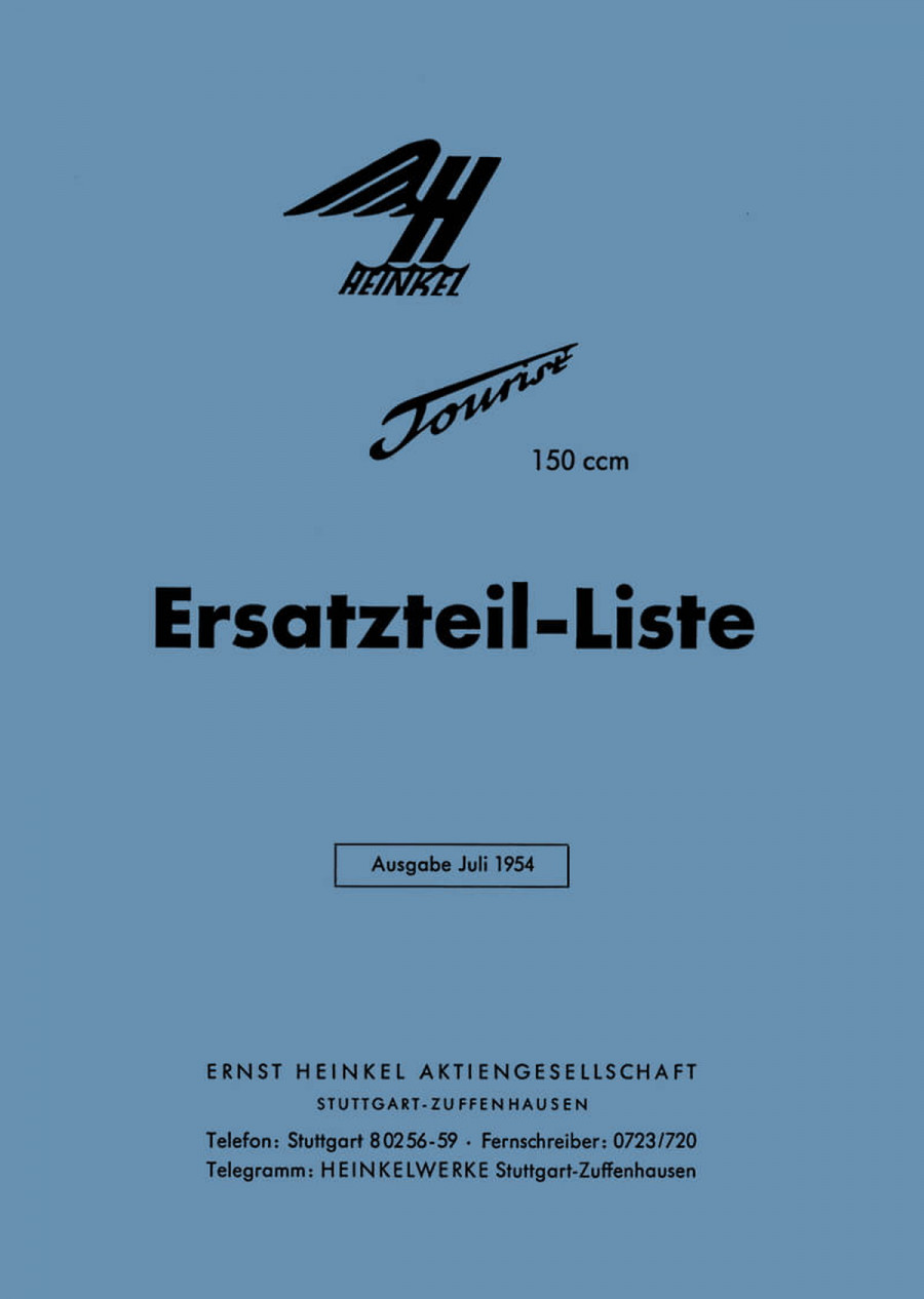 Heinkel Tourist 150 Ersatzteilkatalog