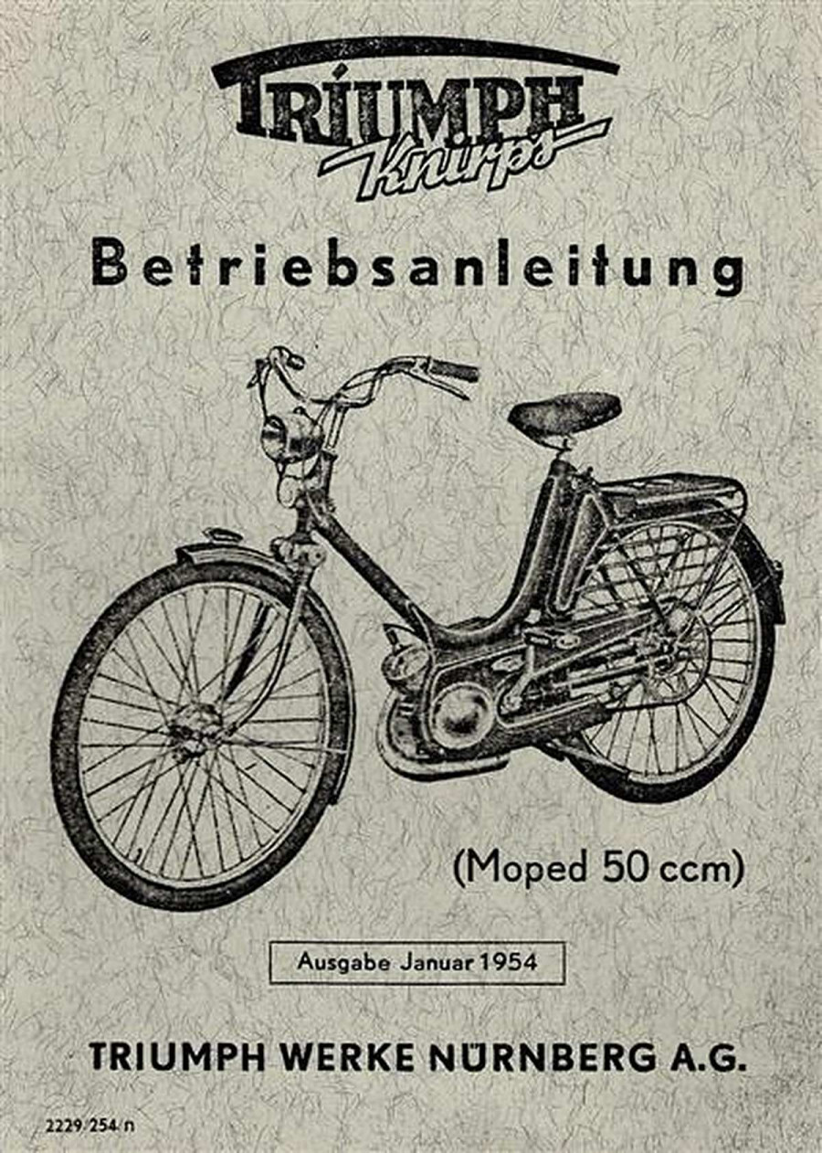 Triumph Knirps Kettenantrieb Betriebsanleitung