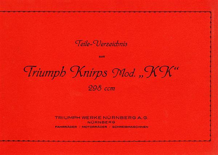 Triumph Knirps KK 298 Ersatzteilkatalog