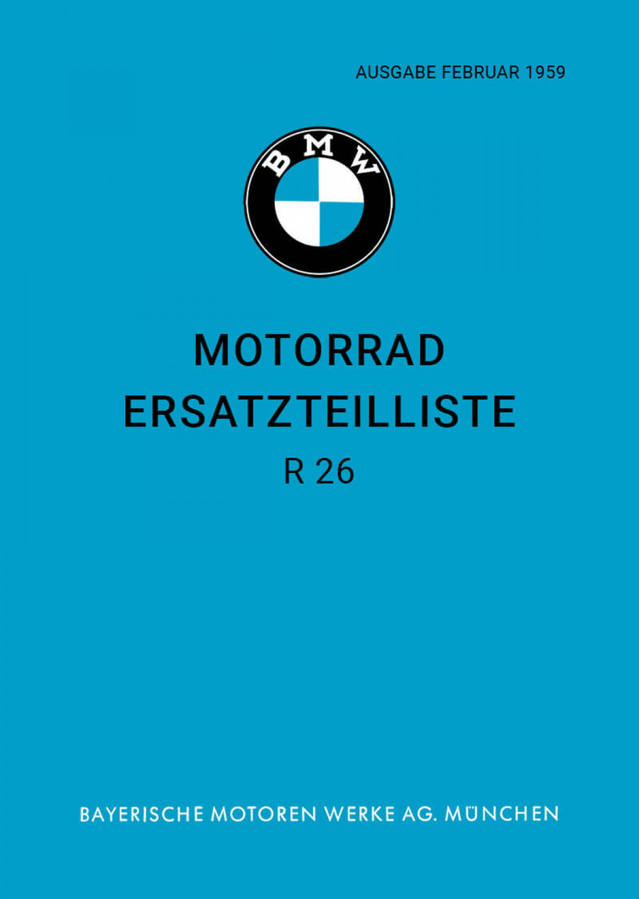 BMW R26 Ersatzteilkatalog