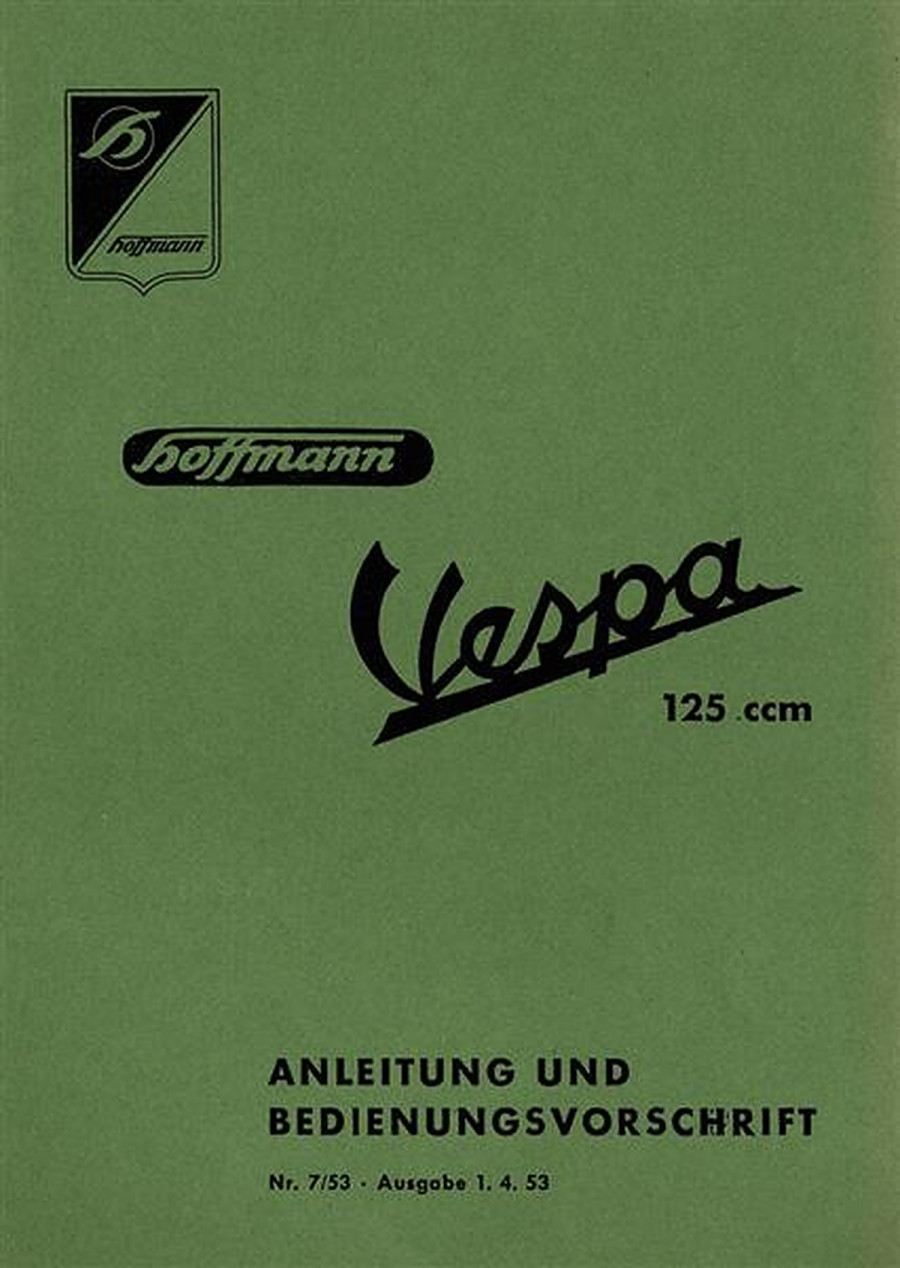 Hoffmann Vespa 125 Betriebsanleitung