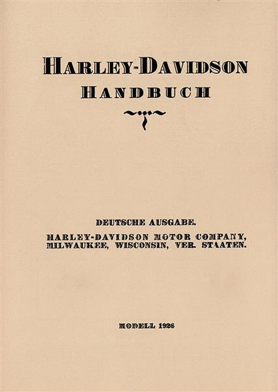 Harley-Davidson 1000 und 1200 Betriebsanleitung