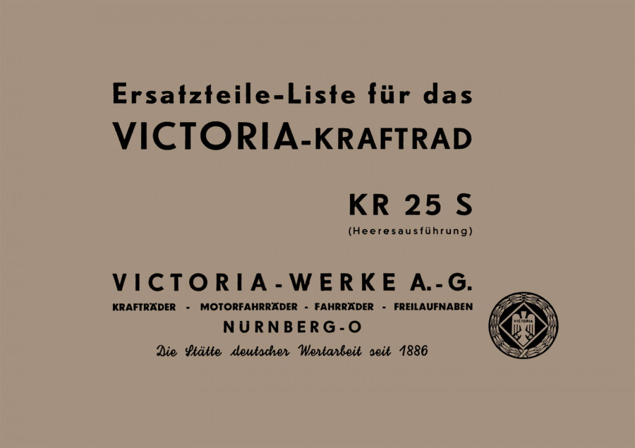 Victoria KR25S Ersatzteilkatalog