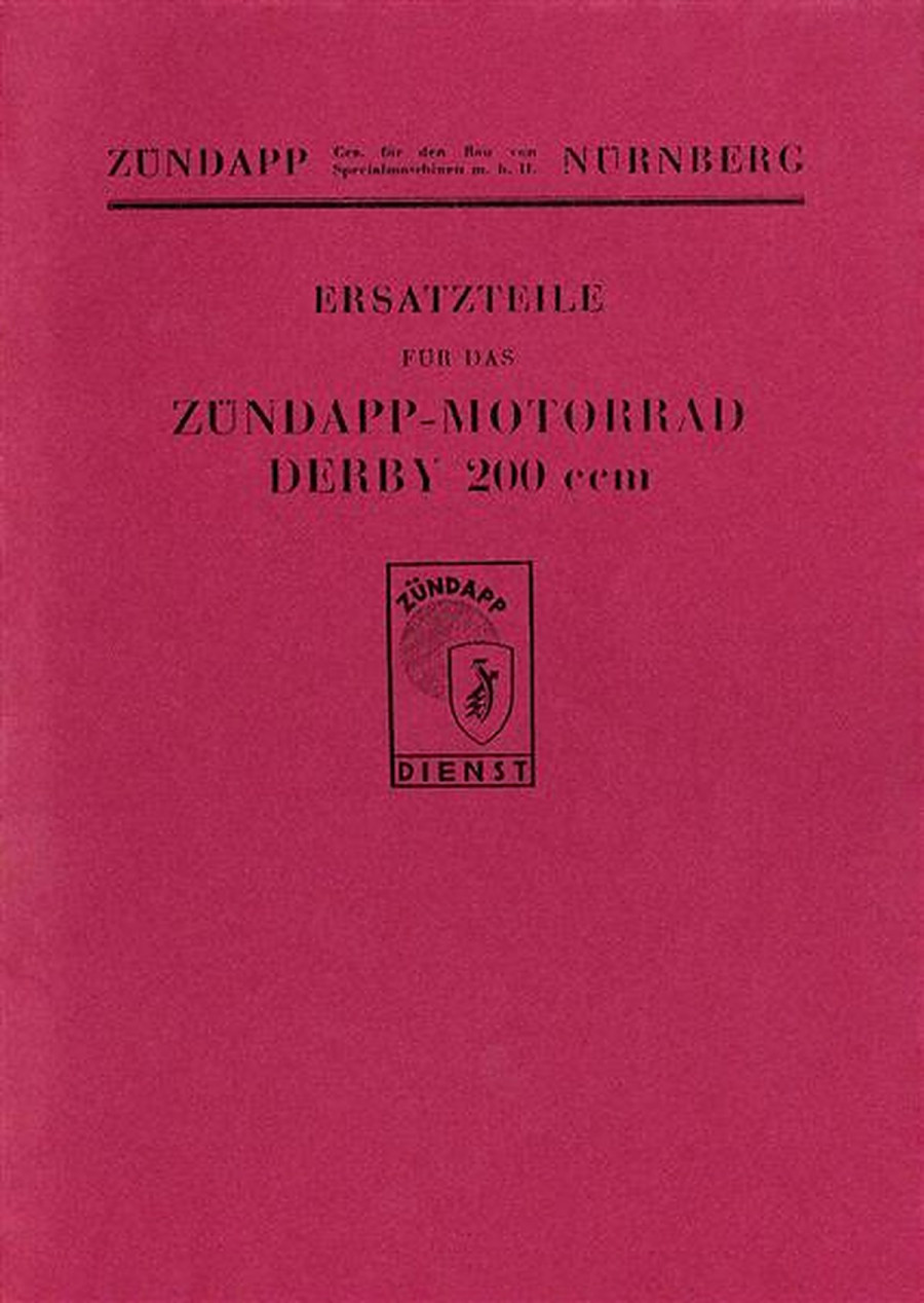Zündapp Derby 200 Ersatzteilkatalog