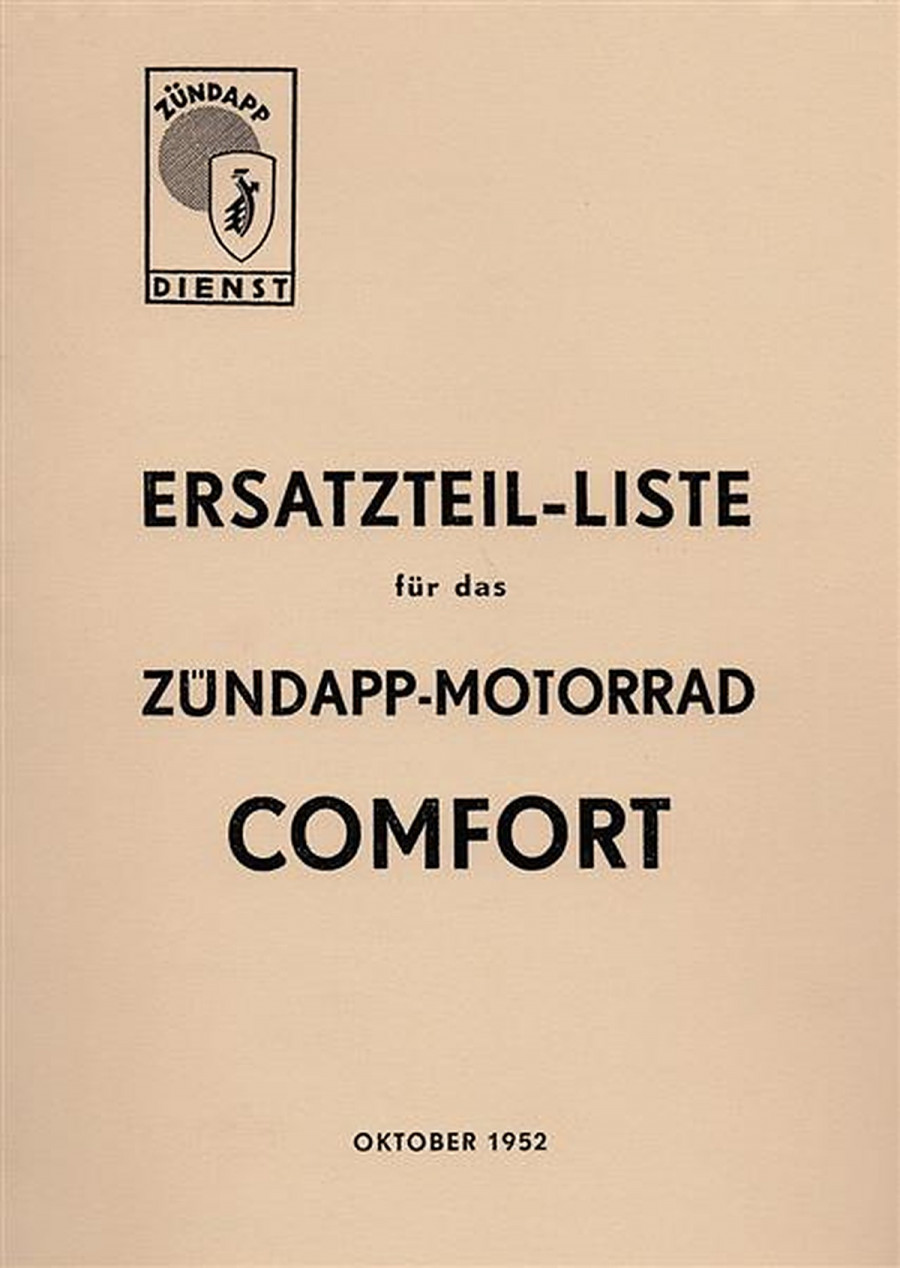 Zündapp Comfort Ersatzteilkatalog