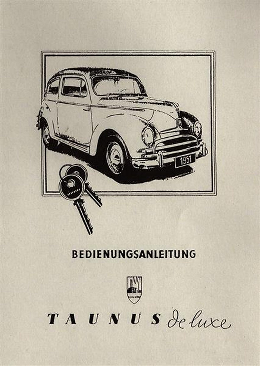 Ford Taunus de Luxe Bedienungsanleitung
