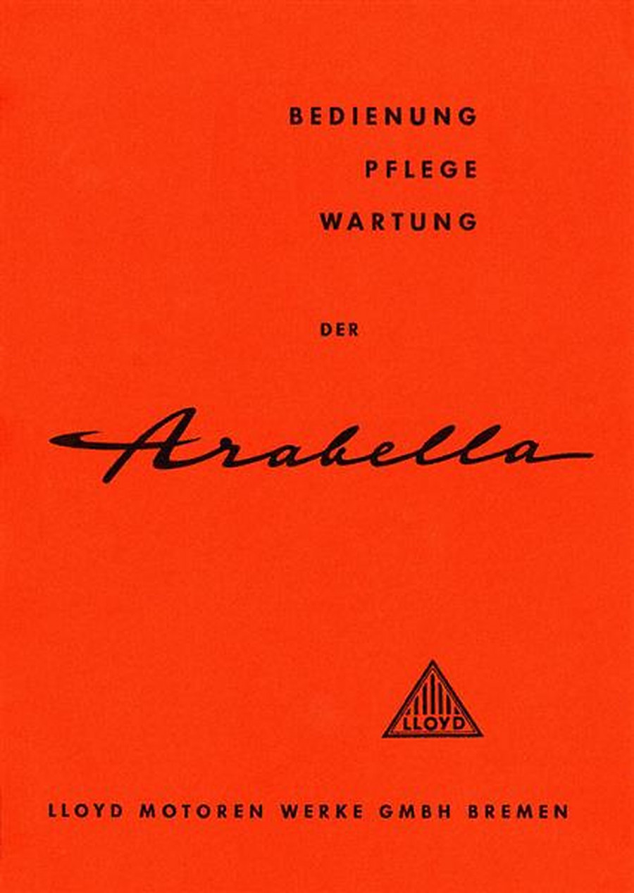 Lloyd Arabella Betriebsanleitung
