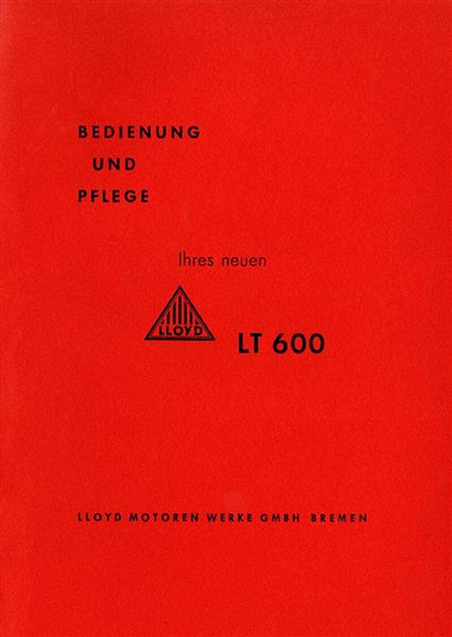 Lloyd LT600 Betriebsanleitung