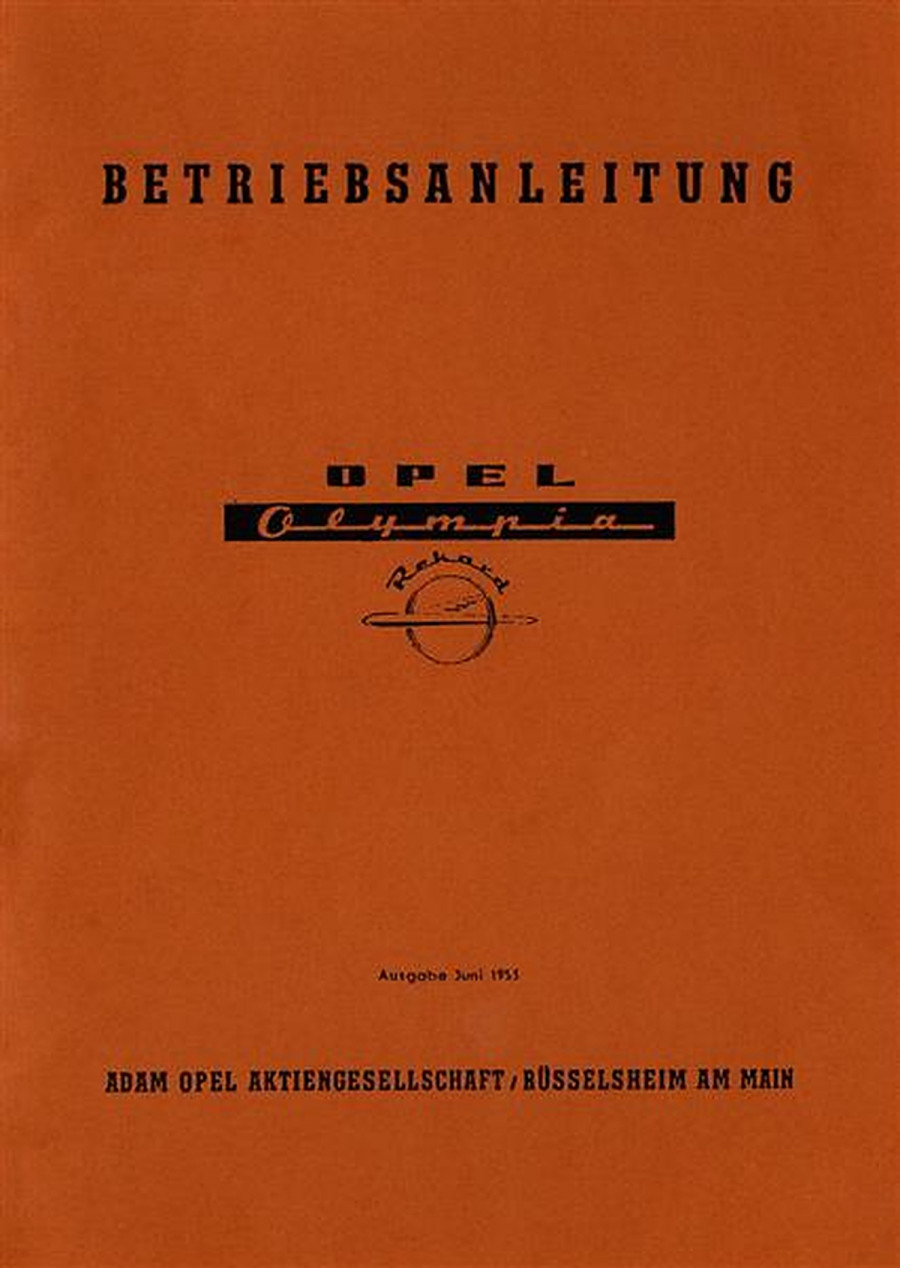 Opel Olympia Rekord 1.5 Betriebsanleitung