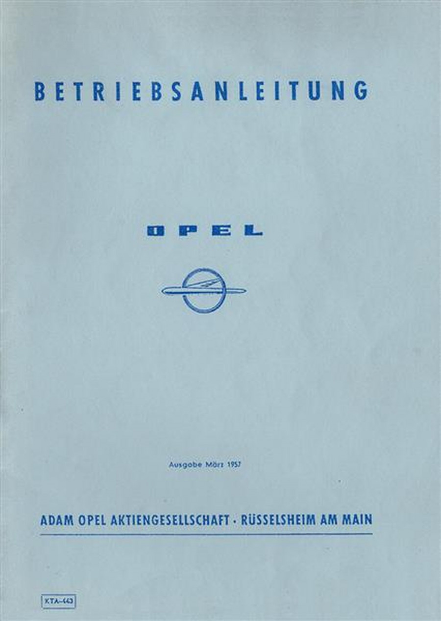 Opel Kapitän 2.5 Betriebsanleitung