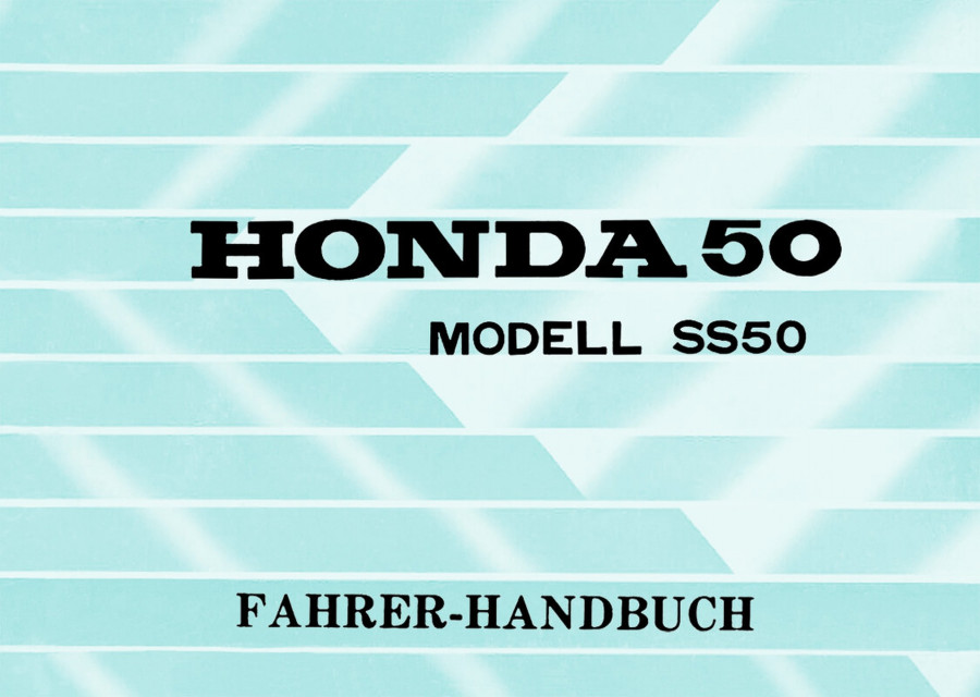 Honda SS50 Betriebsanleitung