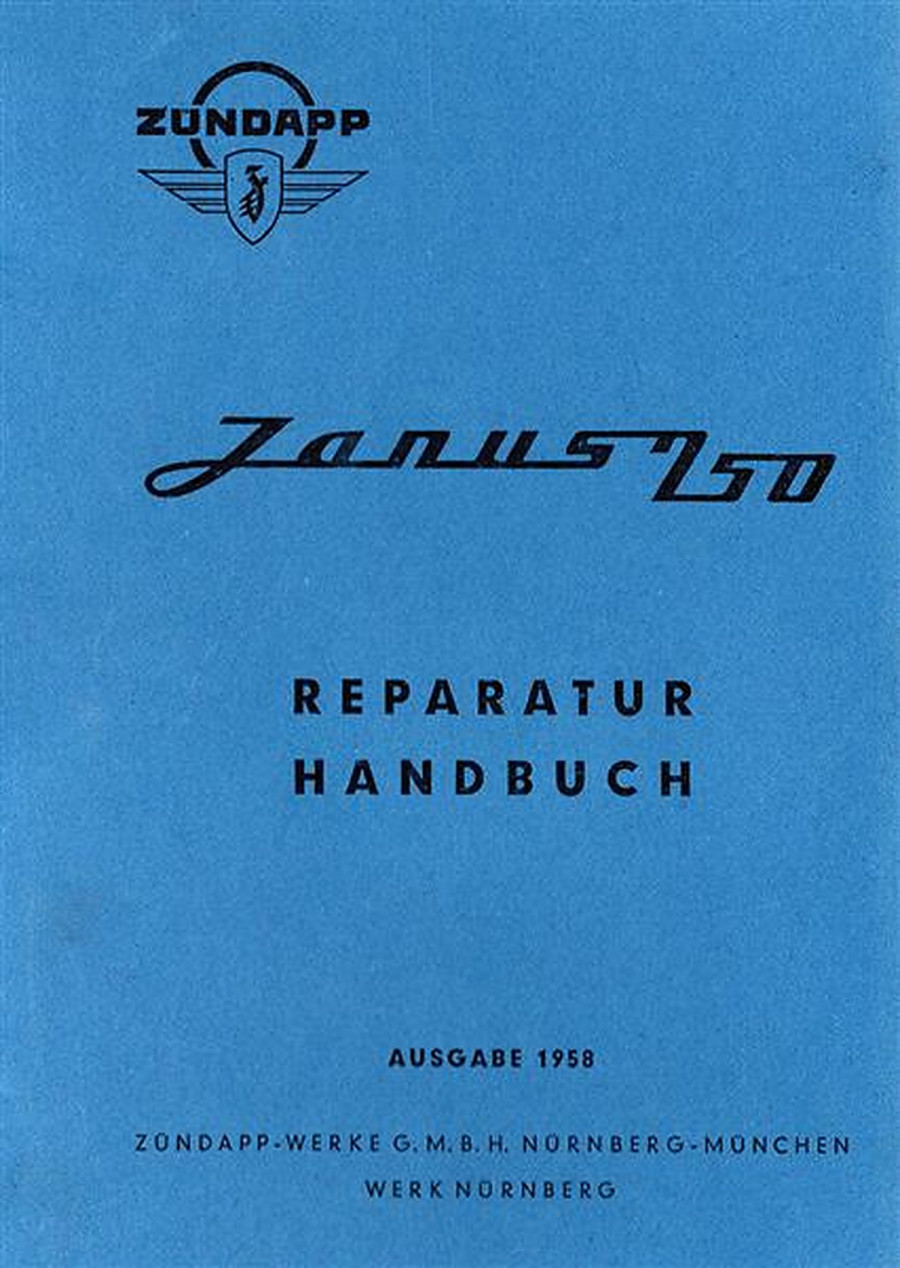Zündapp Janus 250 Reparaturhandbuch