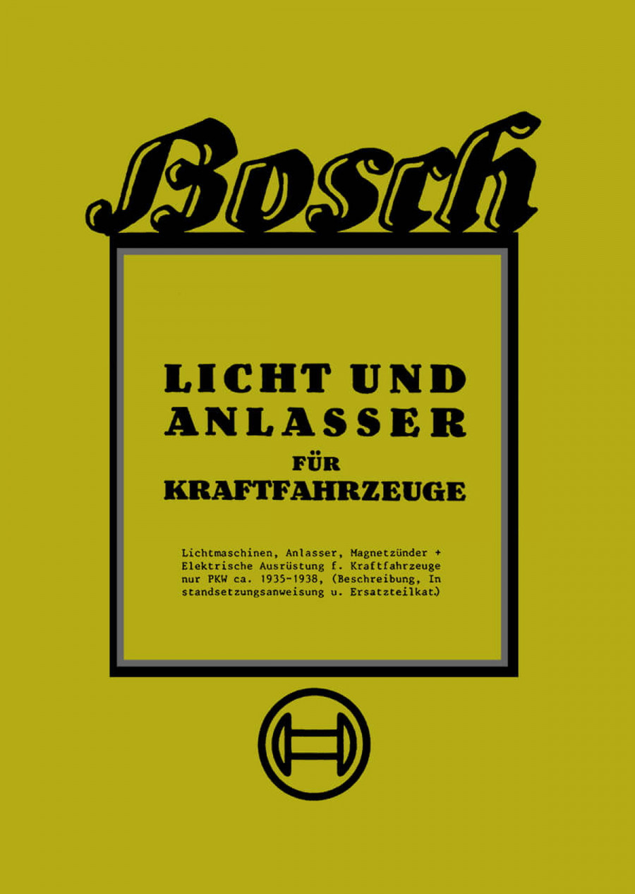 Bosch Licht und Anlasser für Kraftfahrzeuge Bedienungsanleitung