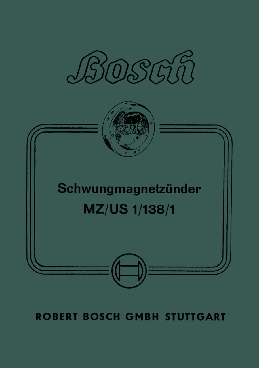 Bosch Schwungmagnetzünder Bedienungsanleitung