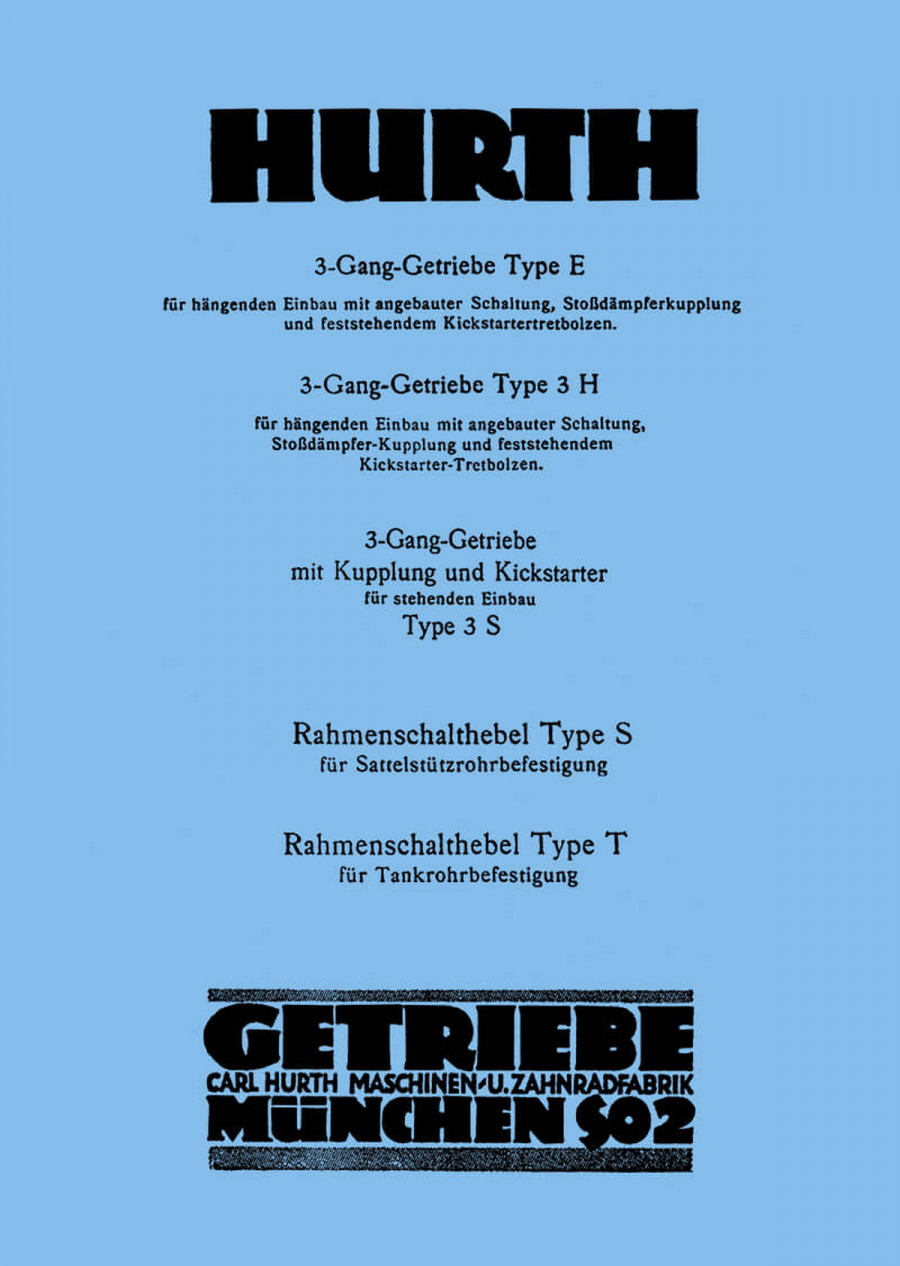 Hurth Getriebe 3-Gang Ersatzteilliste