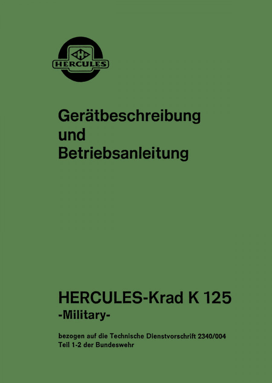 Hercules K125 Military Betriebsanleitung