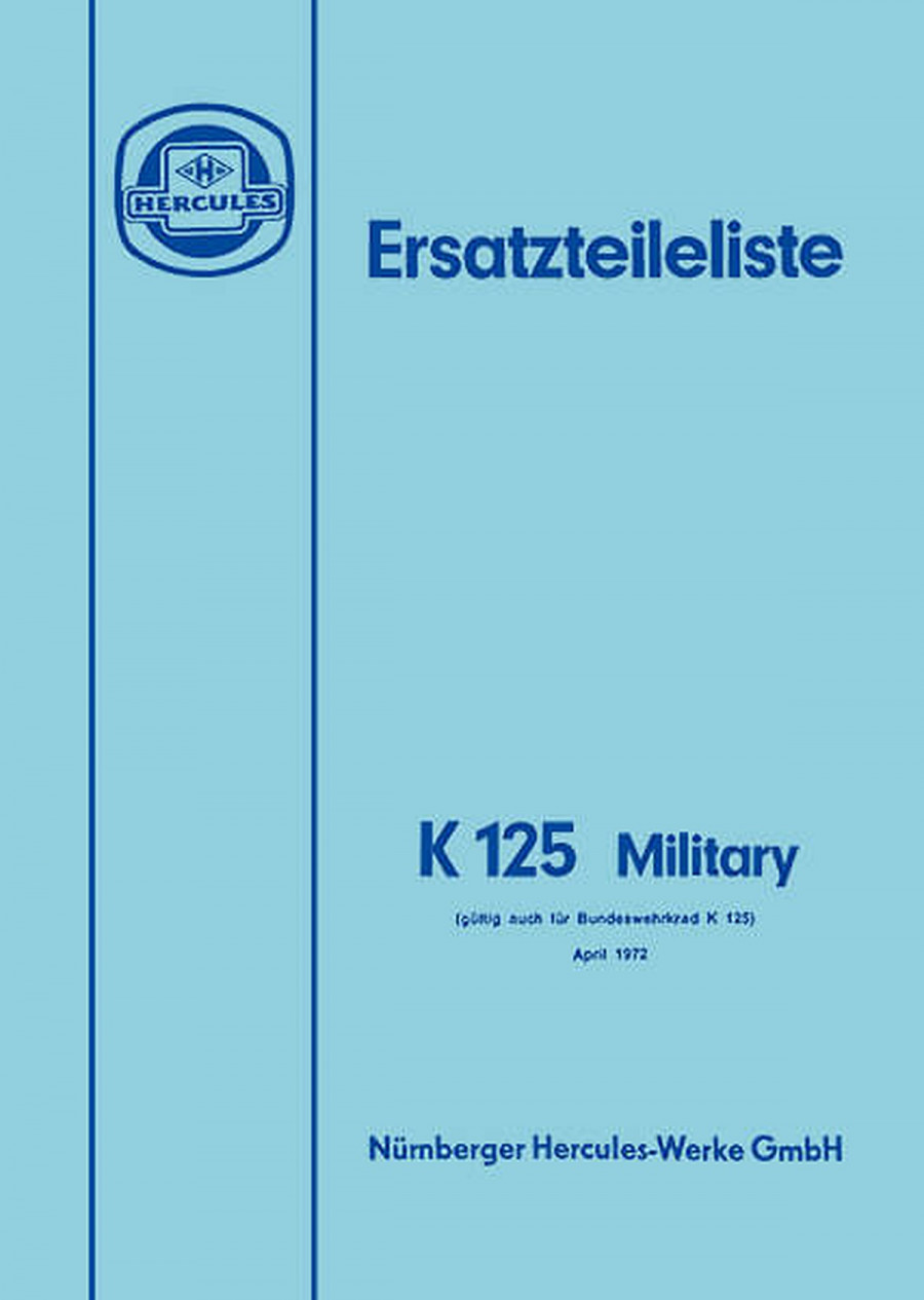 Hercules K125 Military Ersatzteilkatalog