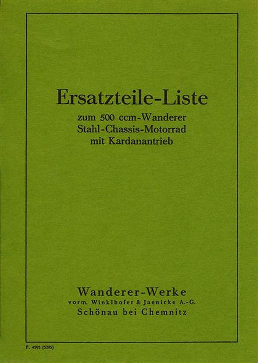 Wanderer 500 Ersatzteilkatalog