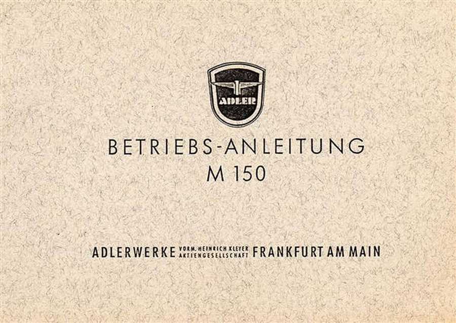 Adler M150 Betriebsanleitung