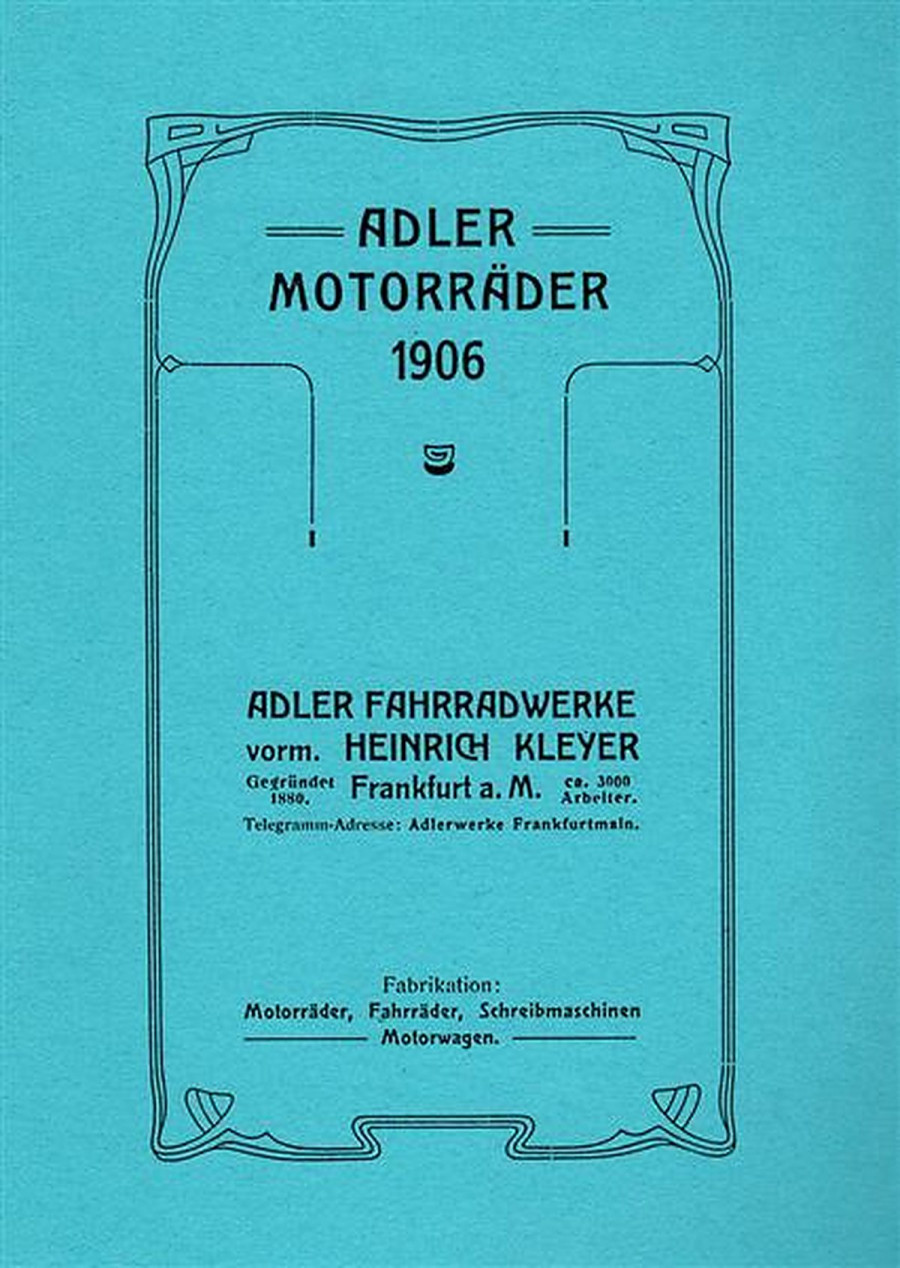 Adler - Motorräder 1906 Prospekt