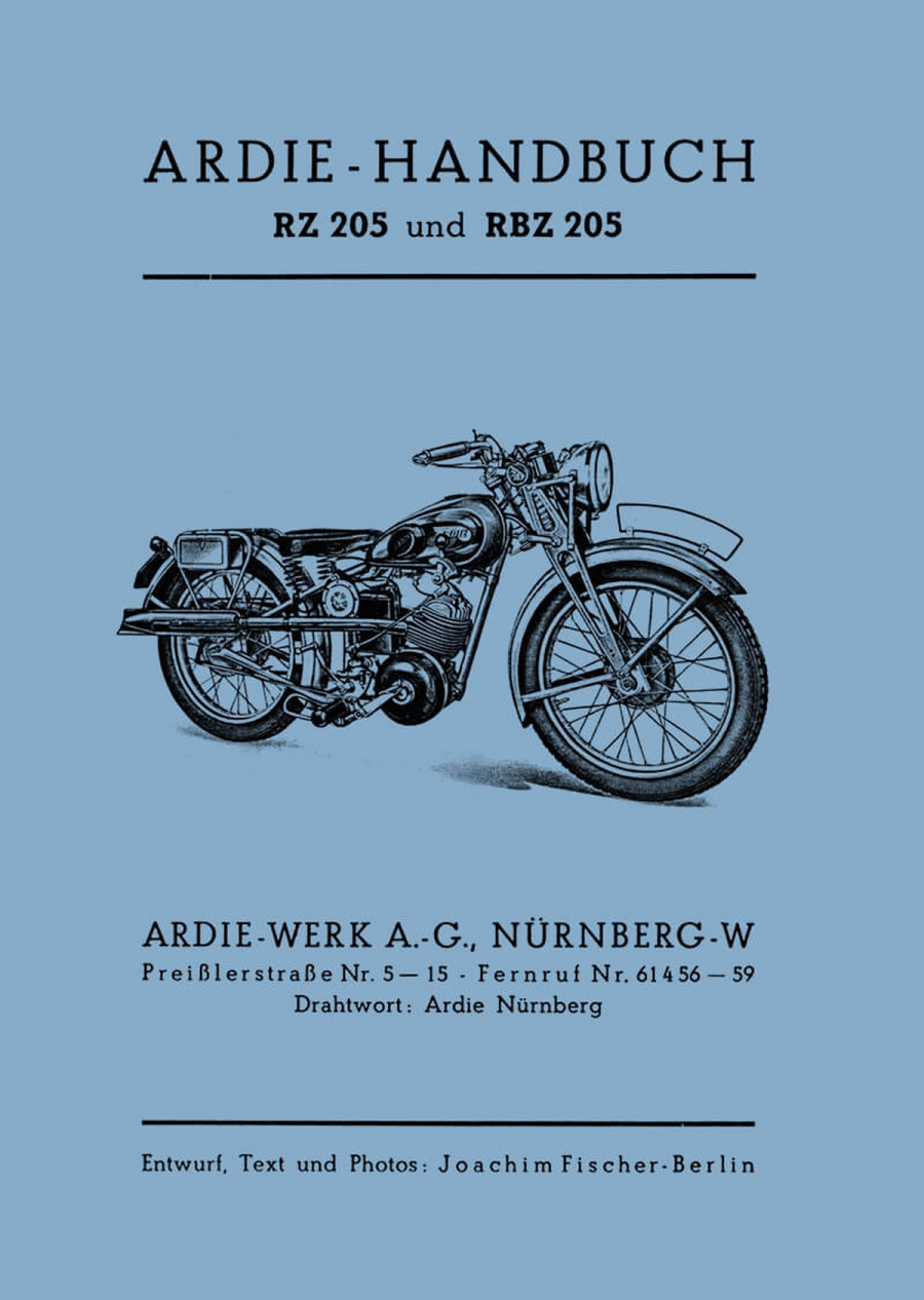 Ardie RBZ205 und RZ205 Betriebsanleitung
