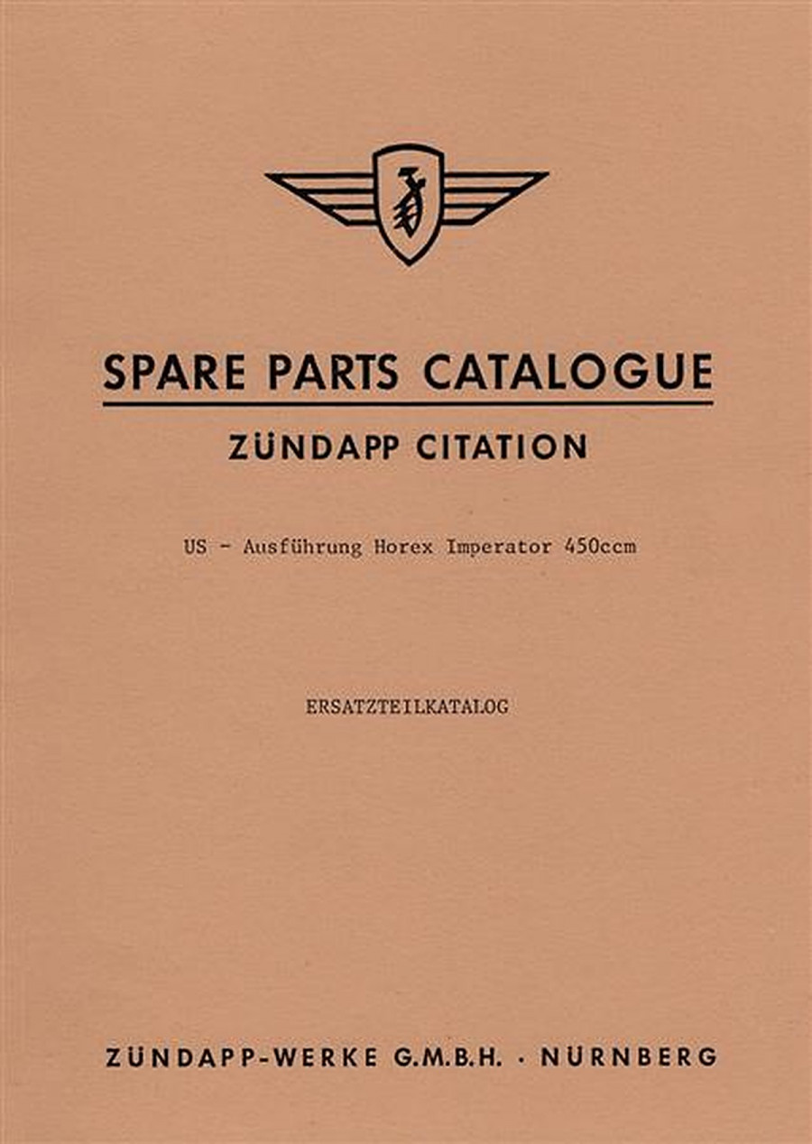 Zündapp Citation Spare Parts List