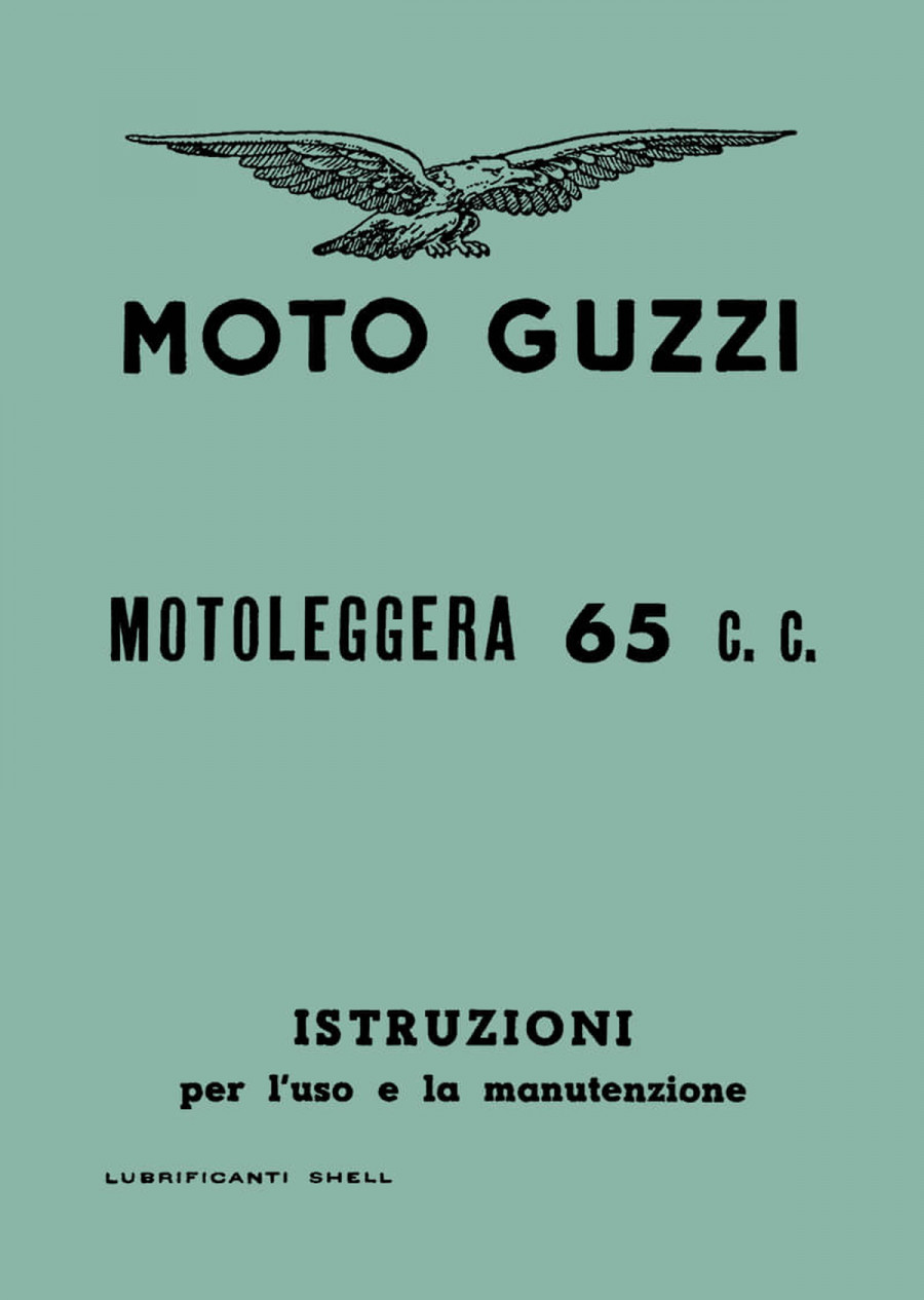 Moto Guzzi Motoleggera 65 Istruzioni