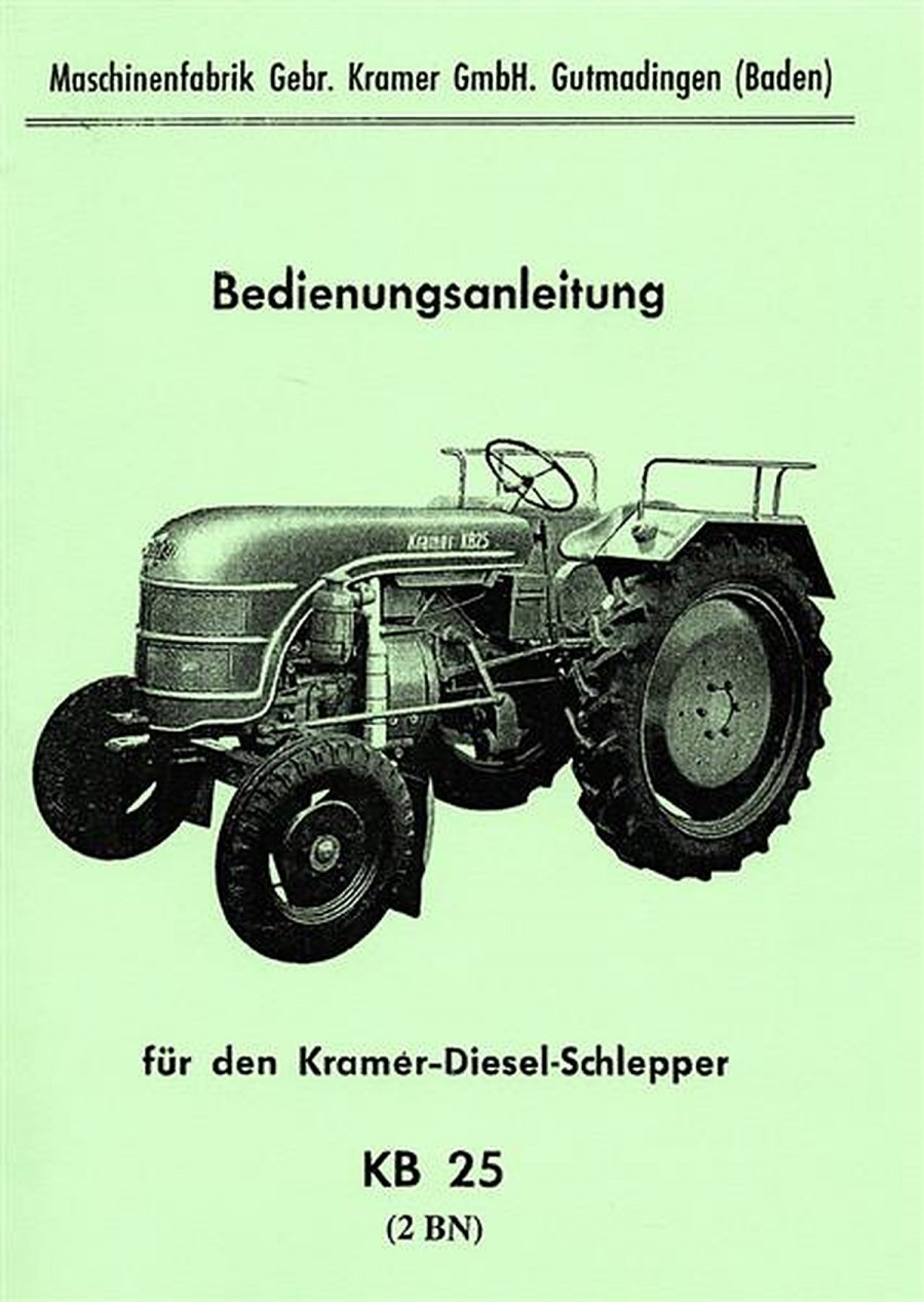 Kramer KB25 (2BN) Betriebsanleitung