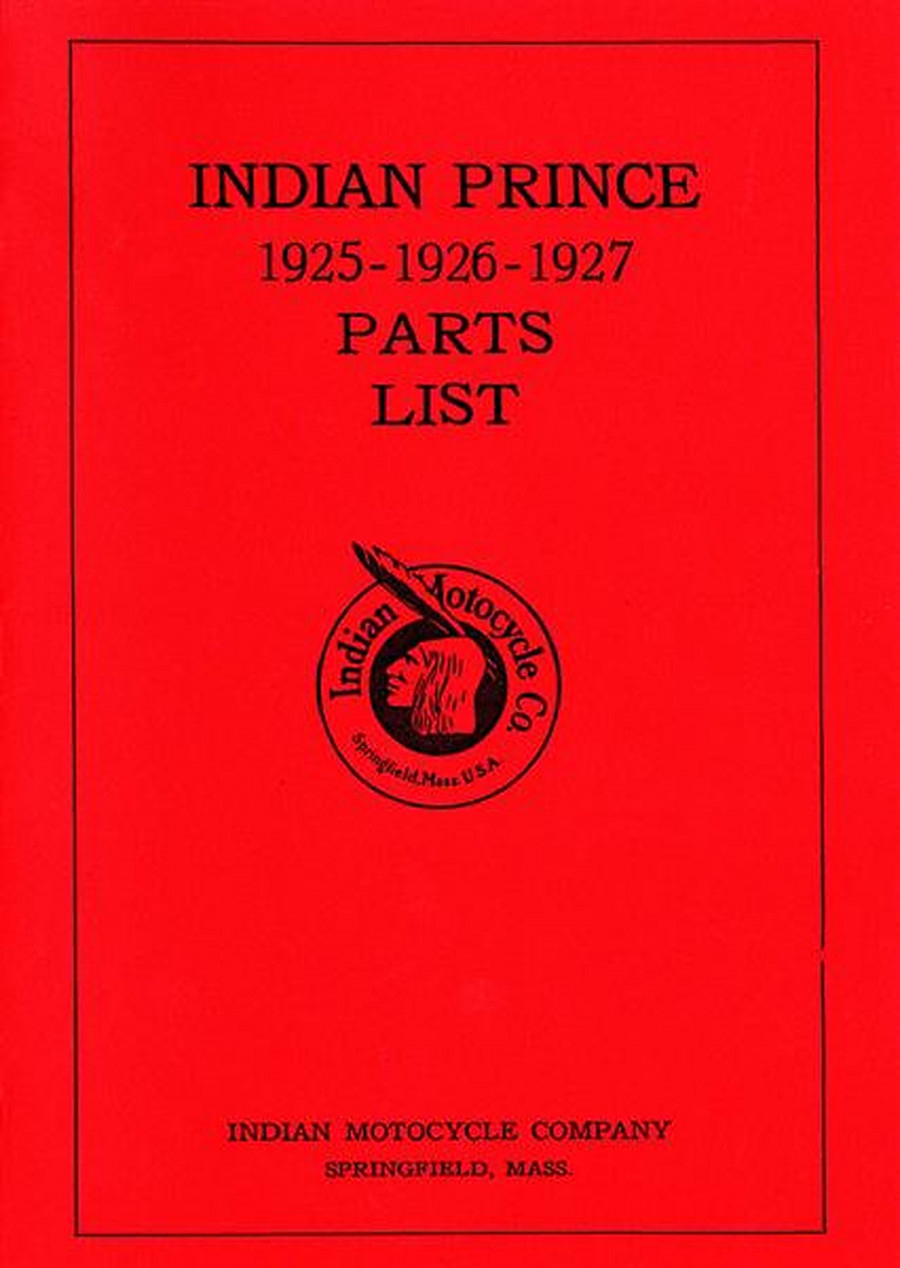 Indian Prince 1925 to 1927 Parts List