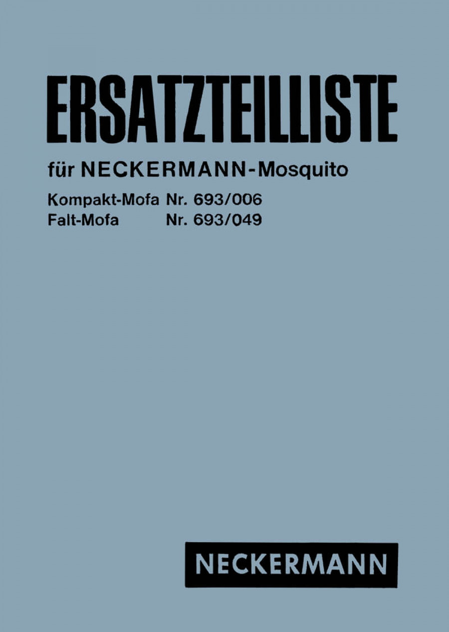 Garelli Mosquito Kompakt- und Falt-Mofa Ersatzteilliste