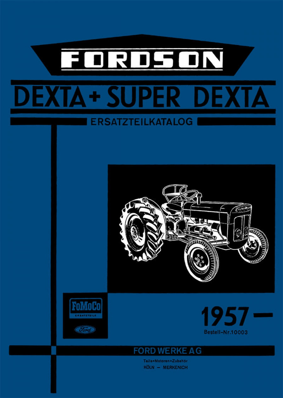 Fordson Dexta und Super Dexta Ersatzteilkatalog