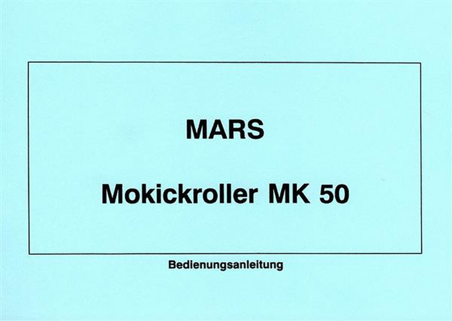 Mars MK50 Mokickroller Betriebsanleitung