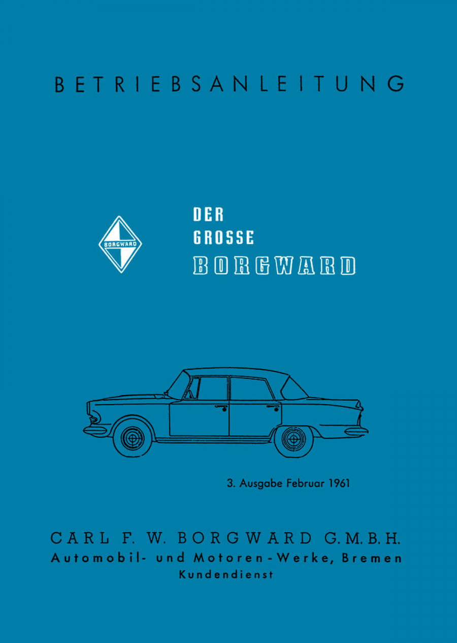 Borgward P100 Betriebsanleitung