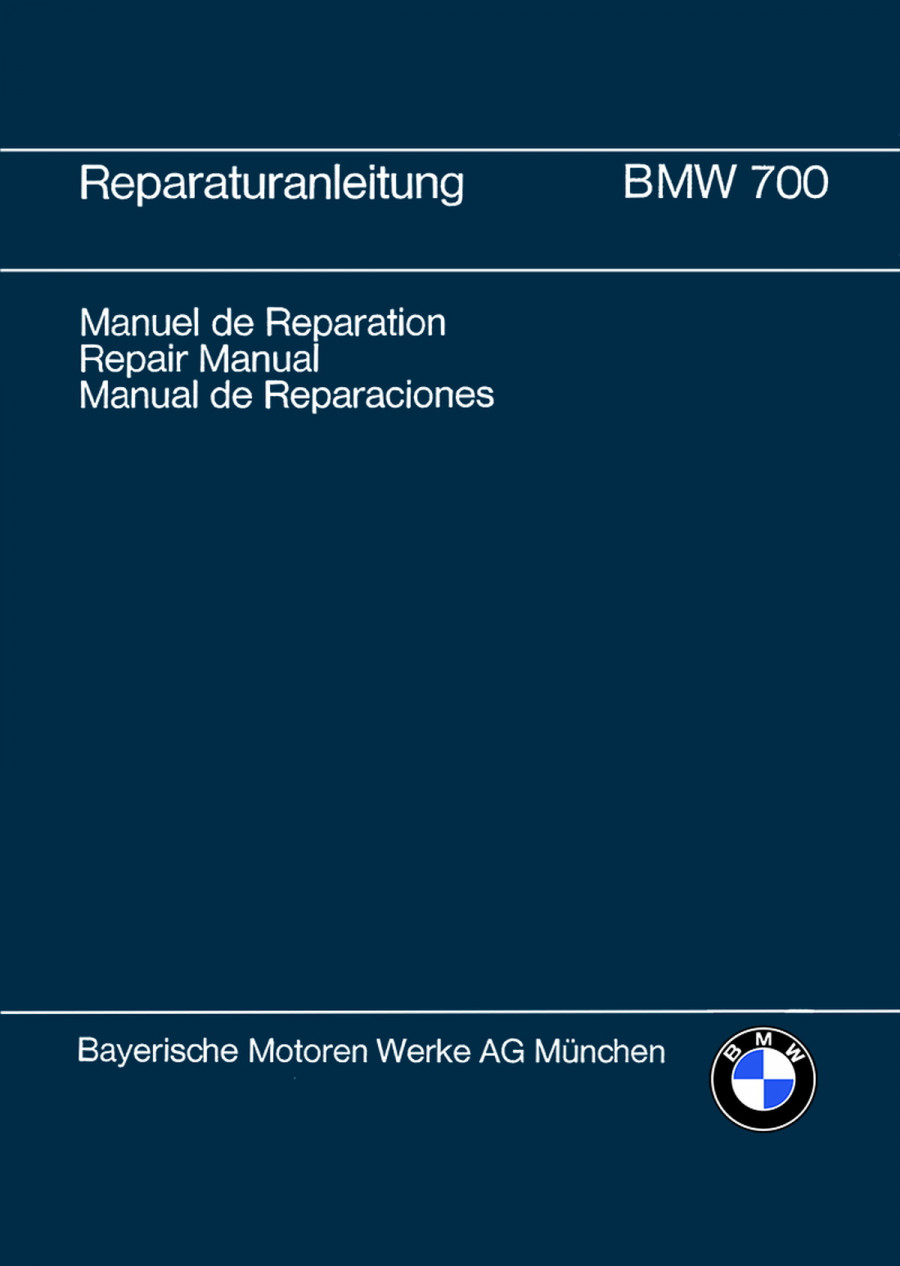 BMW 700 Reparaturanleitung
