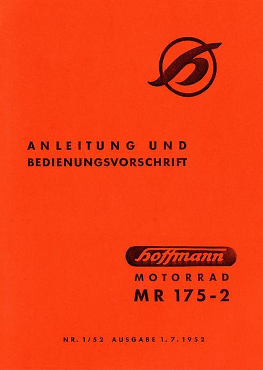 Hoffmann MR 175-2 Betriebsanleitung